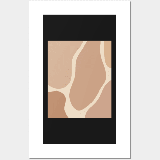 Minimal Modern  Abstract Shapes Pastel pink  Stone Pattern Posters and Art